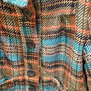 Stylish bomber plaid jacket